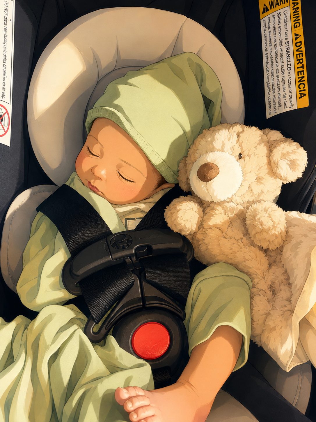 Otis and his doll in anime style